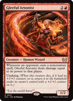 Gleeful Arsonist Duskmourn: House of Horror Commander PLD Rare MTG CARD ABUGames - Image 1