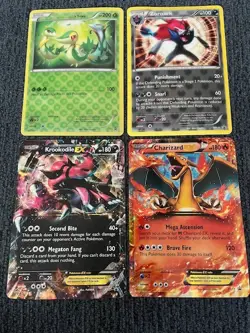 Lot of 4 JUMBO Oversized Pokemon Cards incl Charizard EX, Krookodile EX, Zoroark - Image 1