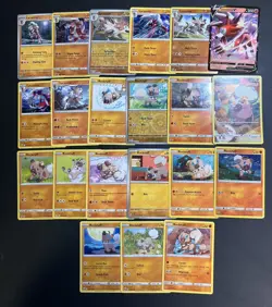 Pokemon Rockruff & Lycanroc V Card Collection - 21 Cards Holo Reveres Lot NM/M - Image 1