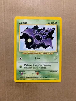 Zubat 59/64 Neo Revelation - Common Pokemon Card - EXCELLENT - Image 1