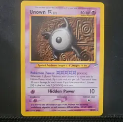 Pokemon Card - Unown [X] Neo Destiny 30/105 Rare WOTC TCG TRADING - Image 1