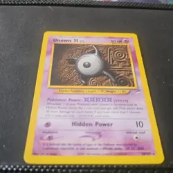 Pokemon Card - Unown [X] Neo Destiny 30/105 Rare WOTC TCG TRADING - Image 2