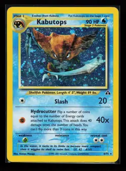 Kabutops 6/75 Holo Rare Neo Discovery Pokemon Card - Image 1