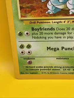 NIDOQUEEN ( 12/130 ) Base Set 2 Holo swirl 1999-2000 Wizards Pokemon Card - Image 5