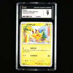 CGC MINT 9 Nintendo 2023 Pokemon PTCG JPN . card- Pikachu - Image 1