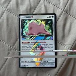 Pokemon Ditto Prism Star Holo Card 154/214 Sm-Lost Thunder - Image 1