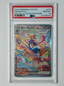 GRENINJA EX 214/167 TWILIGHT MASQUERADE PSA 10 POKEMON CARD - Image 1