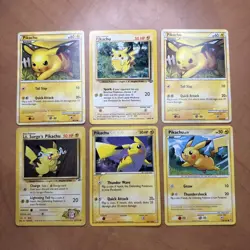 Pokemon Pikachu Bundle (1999-2010) X6Cards - Image 1
