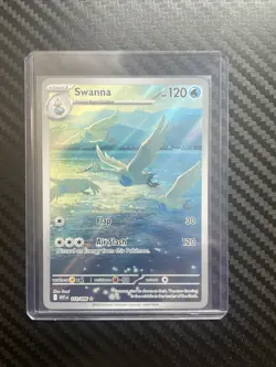 Pokemon TCG White Flare Swanna Illustration Rare Card 110/086 NM Condition - Image 1