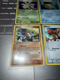 LOT OF 6 Pokemon EX HOLO Stamped Cards Poliwhirl Combusken Sparrow Feebas - Image 2
