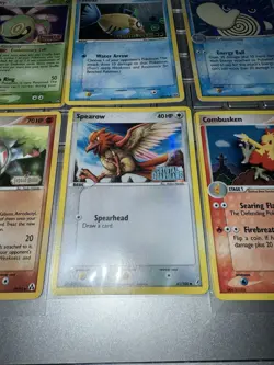 LOT OF 6 Pokemon EX HOLO Stamped Cards Poliwhirl Combusken Sparrow Feebas - Image 3
