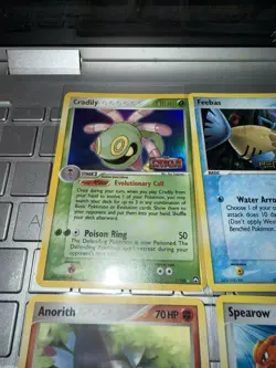 LOT OF 6 Pokemon EX HOLO Stamped Cards Poliwhirl Combusken Sparrow Feebas - Image 5