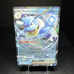 Blastoise ex 009/165 Scarlet & Violet 151 Ultra Rare Holo Pokemon Card NM - Image 1