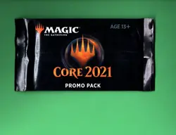 MAGIC THE GATHERING CORE 2021 M21 PROMO BOOSTER 2 PACK LOT - Image 1
