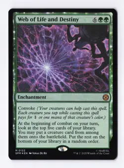 Web of Life and Destiny (Foil) 0122 (M) MTG Marvel's Spider-Man (SPM) - Image 1