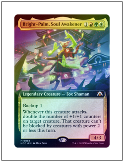 1x Bright-Palm, Soul Awakener, Extended Art Foil, Magic MTG NM - Image 1