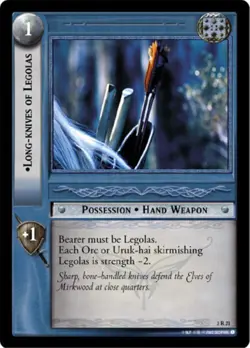 Lord of The Rings LOTR CCG TCG Realms Elf-Lords 3R21 Long-knives of Legolas - Image 1