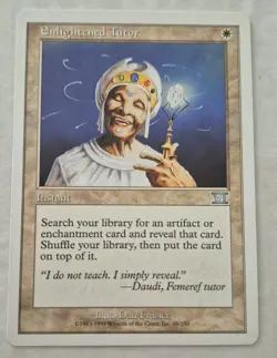 UNPLAYED ~ Enlightened Tutor ~ VI ~ Sixth Edition 19/350 Uncommon MtG Magic - Image 1