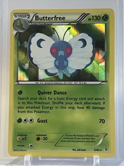 Pokemon Card Butterfree Generations Reverse Holo Rare 5/83 - Image 1