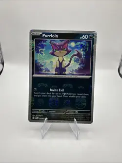 Pokemon TCG Purrloin 055/086 Master Ball Pattern Black Bolt White Flare EN NM - Image 1