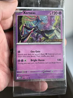 Pokemon Mega Evolution Booster Bundle + Xerneas 064/132 Stamped Promo SEALED - Image 5