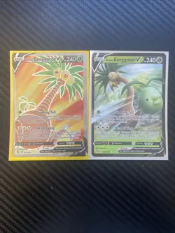 Pokemon Go Alolan Exeggutor v Full Art Ultra Rare 071/078 TCG - Image 1
