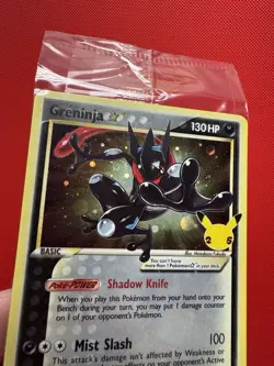 Pokemon Greninja Gold Star SWIRL | SEALED SWSH144 Holo Celebrations NM #396 - Image 1