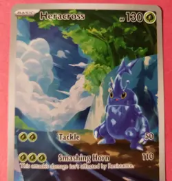 Pokemon TCG - Heracross 194/193 Paldea Evolved Illustration Rare - NM Fast Ship - Image 3