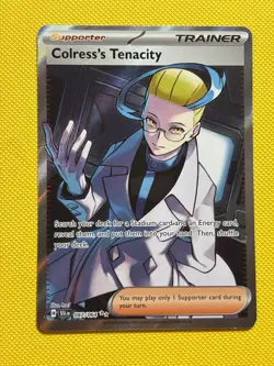 Pokemon TCG Colress's Tenacity 087/064 Ultra Rare SV: Shrouded Fable NM Holo - Image 1
