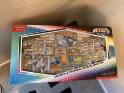 4x Pokemon Prismatic Evolutions Lucario ex & Tyranitar ex Premium Collection - Image 2
