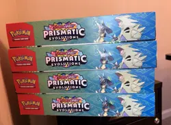 4x Pokemon Prismatic Evolutions Lucario ex & Tyranitar ex Premium Collection - Image 3
