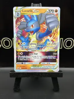 Lucario Full Art VSTAR SWSH214 Black Star Promo Pokemon TCG NM/M - Image 2