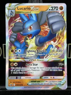 Lucario Full Art VSTAR SWSH214 Black Star Promo Pokemon TCG NM/M - Image 3