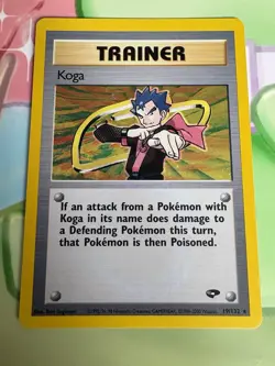 2000 Pokemon TCG Koga Gym Challenge Holo Rare 19/132 Unlimited Lightly Played - Image 1