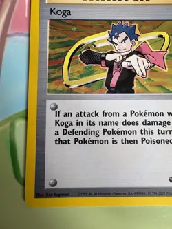 2000 Pokemon TCG Koga Gym Challenge Holo Rare 19/132 Unlimited Lightly Played - Image 5