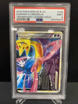2010 Pokemon Darkrai & Cresselia 100/102 Triumphant PSA 9 - Image 1
