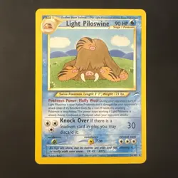 Pokemon Vintage Non-holo Rare Light Piloswine Neo Destiny 26/105 WotC - Image 1