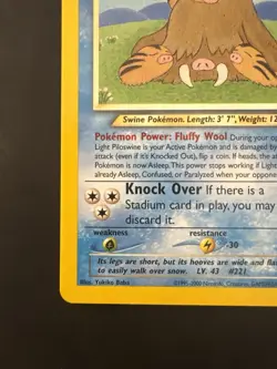 Pokemon Vintage Non-holo Rare Light Piloswine Neo Destiny 26/105 WotC - Image 5