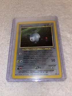 Magnemite 7/75 Neo Discovery Holo Rare Pokemon TCG Vintage WOTC 2001 NM- - Image 3