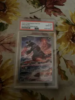 Pokemon TCG Groudon Illustration Rare Paradox Rift Psa 10 - Image 1
