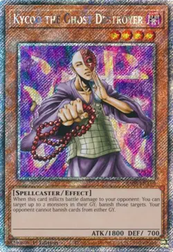 Yugioh! Kycoo the Ghost Destroyer - RA03-EN110 - Platinum Secret Rare - 1st Edit - Image 1