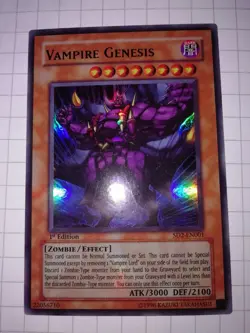 Yu-Gi-Oh! Vampire Genesis, SD2-EN001, Ultra Rare, 1.Edition, Englisch, Near Mint - Image 1