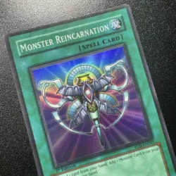 Yu-Gi-Oh Monster Reincarnation RDS-EN045 1st Edition 1996 Kazuki Takahashi - Image 3