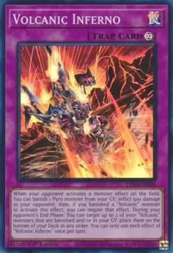 x3 Volcanic Inferno - LD10-EN024 - Super Rare - 1st Edition Yu-Gi-Oh! M/NM - Image 1