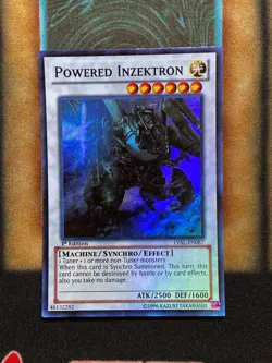 Yugioh Powered Inzektron LVAL-EN087 Super Rare 1st Ed NM - Image 1
