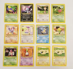 Lot of (12) GERMAN Neo Genesis Pokemon Bulk Cards Foreign LP to NM - Image 1
