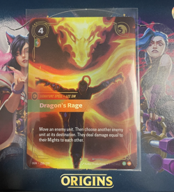 Dragon's Rage OGN 258/298 Riftbound TCG Origins Epic Card League of Legends - Image 1