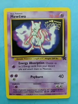 Mewtwo Black Star Promo #3 Pokemon the First Movie 1999 Card - Image 1