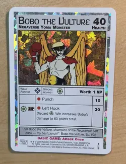 BOBO THE VULTURE Sailor Moon CCG Holo Foil Card, Series 3, 2000, MINT - Image 1