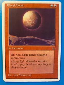 MTG 1x Blood Moon Chronicles OLD SCHOOL Modern Magic the Gathering Card x1 NM - Image 1